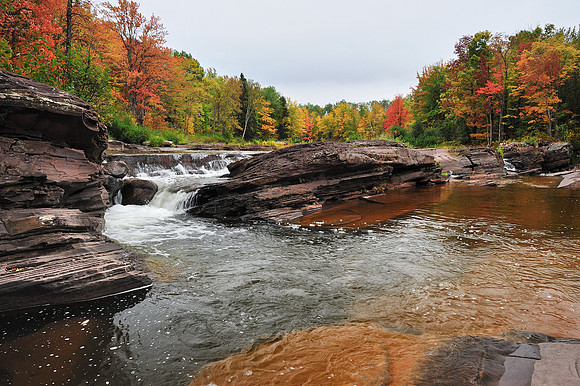 "Bonanza Falls II" - (Big Iron River) Silver City , Michigan