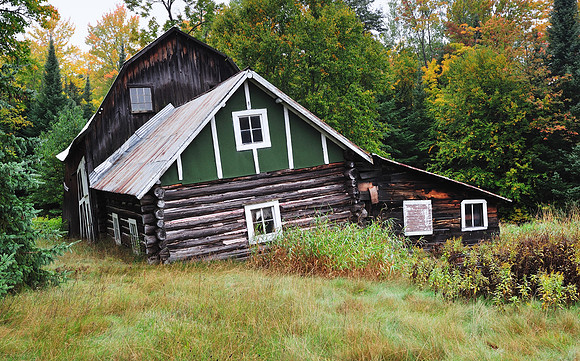 "Good Ol'e Day's"   Old Abandoned Log Cabin in Michigan's Upper Peninsula