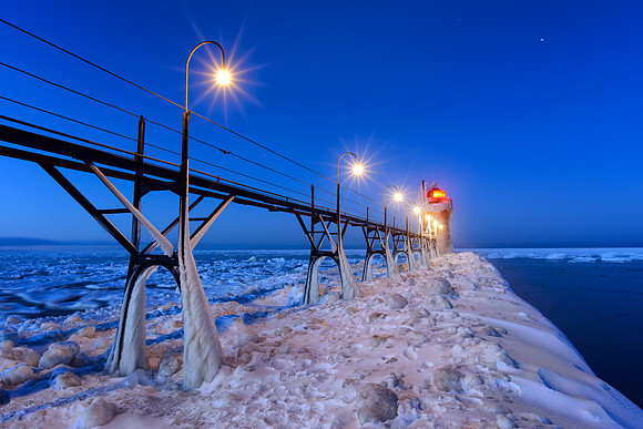 Predawn at South Haven Lighthouse