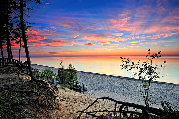 Twelve mile beach , Pictured Rocks National Lakeshore, Michigans upper peninsula