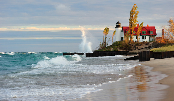 "Winds of Change" Point Betsie Lighthouse ~ Crystallia, Michigan