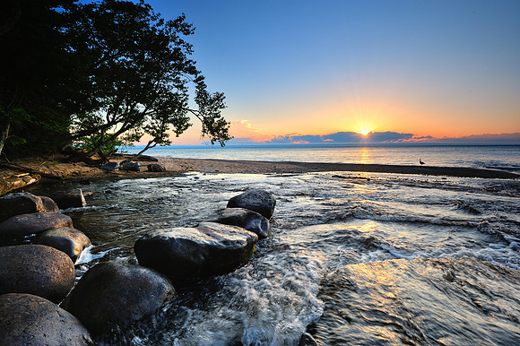 Mouth of the Hurricane river, Pictured Rocks National Lakeshore