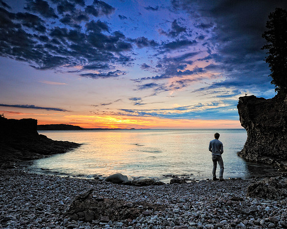Lake Superior Presque Isle Park, Marquette Michigan
