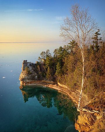"Reflecting Miners Castle" Pictured Rocks National Lakeshore