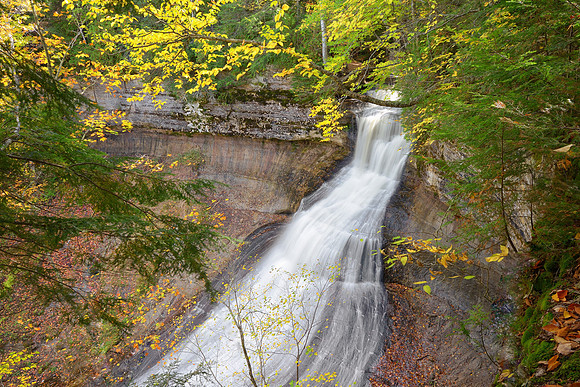 Autumn at Chapel Falls, Pictured Rocks National Lakeshore.