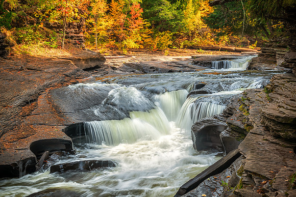 Presue Isle River Cascades, Porcupine Mountains