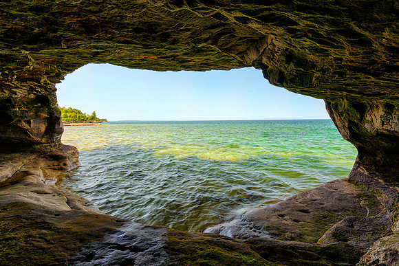 Sunny Cave Five Mile Point Lake Superior