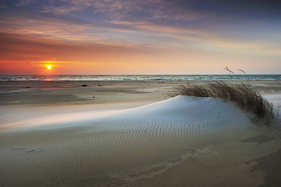 "Winters Pallette" Lake Huron Sunrise , Tawas Point State Park