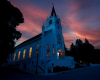Sainte Anne Church at twilight
