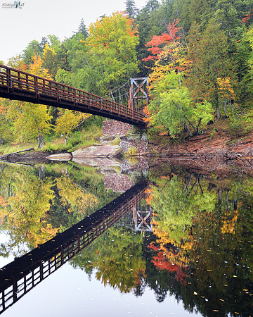 Suspension Bridge at Black River Harbor