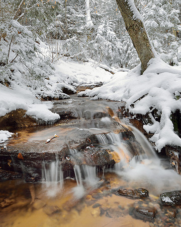 Little unamed Winter Waterfall near Wagner Falls