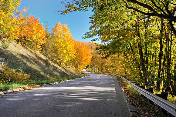 "An Autumn's Drive" H58 Pictured Rocks National Lakeshore, Near Grand Marais Michigan