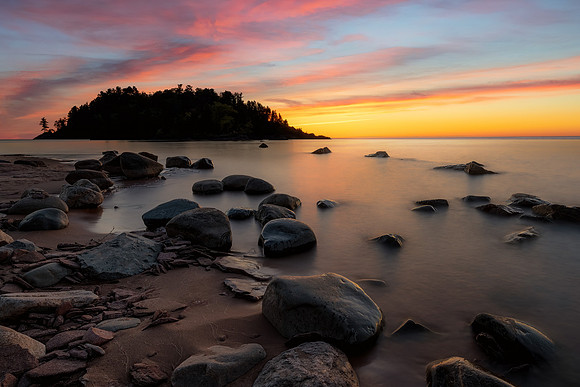 Dawn at Little Presqe Isle, Lake Superior