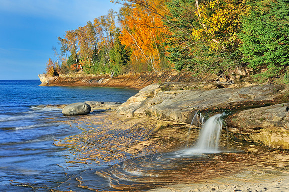 Elliot Falls Pictured Rocks National Lakeshore