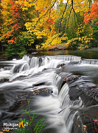 "Autumns Art"  Bond Falls - paulding , Michigan