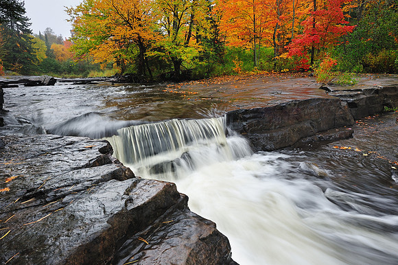 Canyon Falls , Michigan's Upper Peninsula