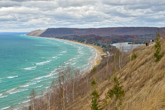 November Gales at Empire Bluff Michigan