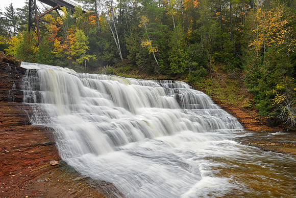 Autumn at Agate falls near Bruce Crossing, Michigan
