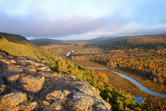 Autumn colors in the Carp River Valley, Porcupine Mountains State Park