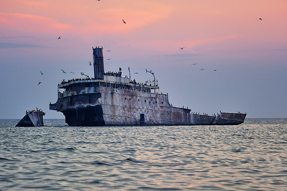 "Graveyard Shoals"  Wreck of the Fransisco Morazan