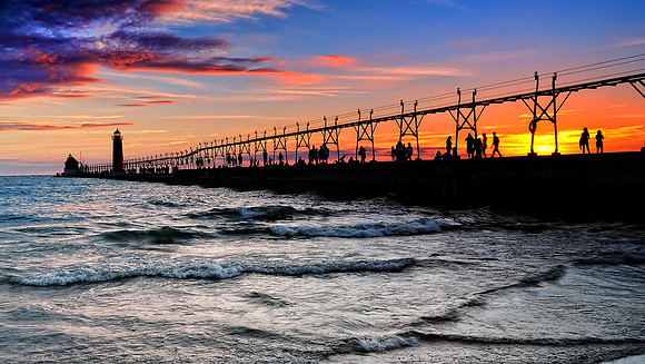 "lakeshore Riches"  Grand Haven Lighthouse