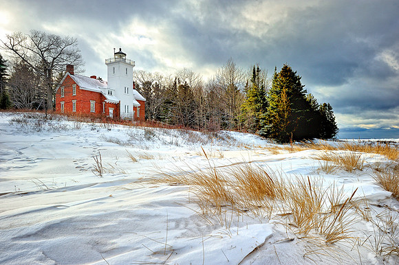 "Daybreak at 40 Mile Point Lighthouse"