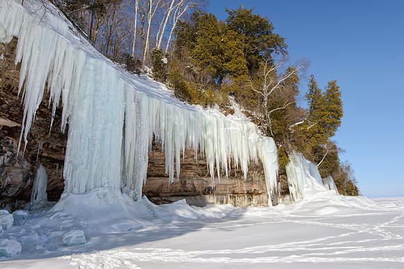 Granduer of Grand Island Ice Curtains