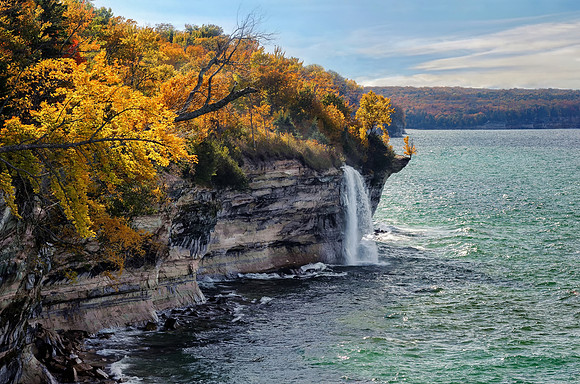 Spray Falls Pictured Rocks National Lakeshore