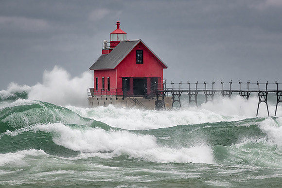 "November Gales" Grand Haven Lighthouse