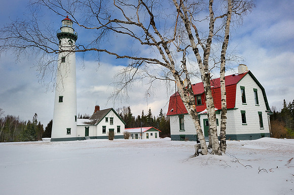 "Winters Peace" New Presque Isle Lighthouse - Presque Isle, Michigan