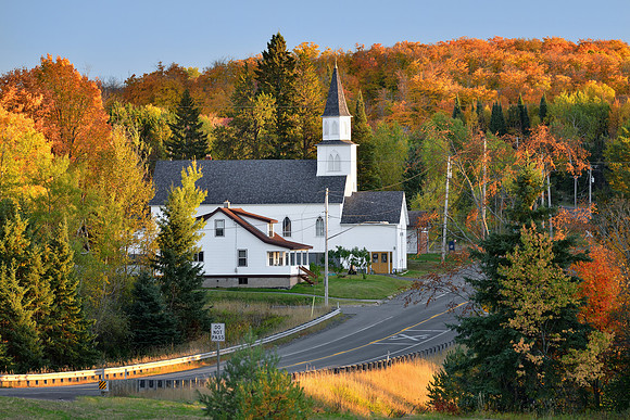 Covington Church in Autumn