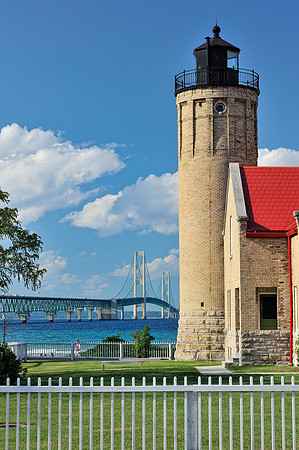 Old Mackinac point Lighthouse, Mackinaw City, Michigan