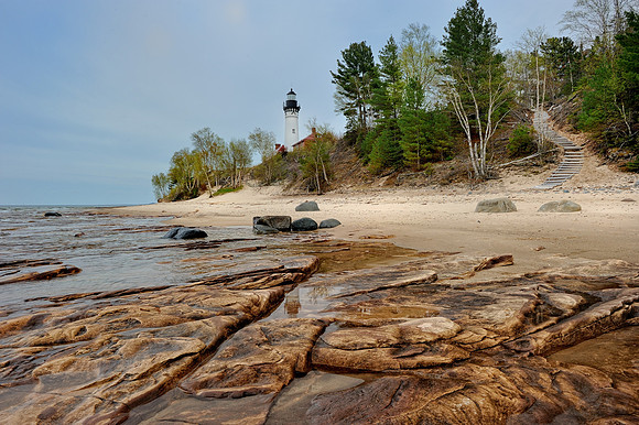 Au Sable Point Lighthouse - Pictured Rocks National Lakeshore