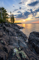 Lake Superior Hunters Point Sunset