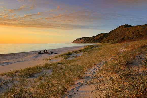 Empire Bluff sunset Sleeping Bear Dunes