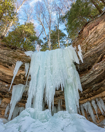 Sand Point Frozen Waterfall