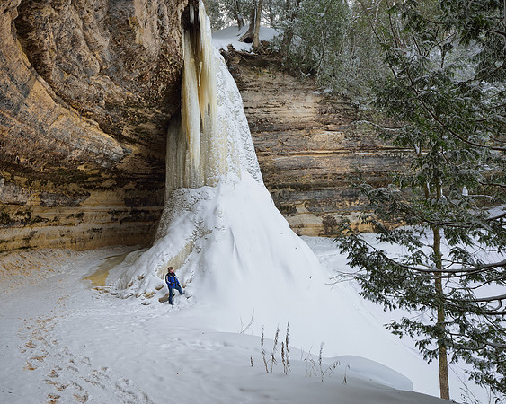 Frozen Munising Falls