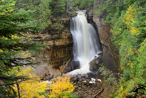 Autumn at Miners Falls, Pictured Rocks National Lakeshore